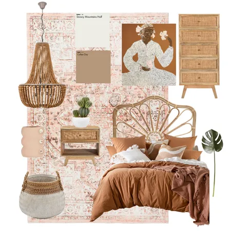 BOHO BEDROOM Interior Design Mood Board by Yvette Smith on Style Sourcebook