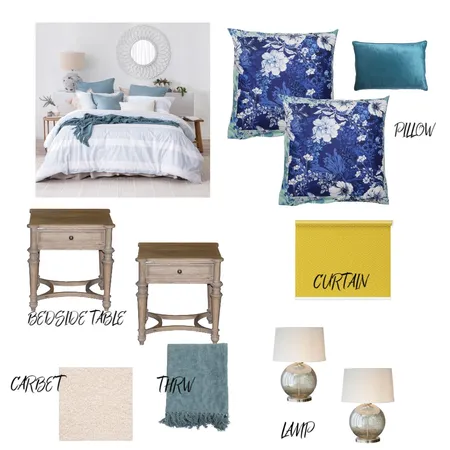 BEDROOM Interior Design Mood Board by REEM F on Style Sourcebook