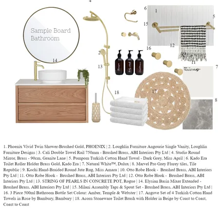 Bathroom Interior Design Mood Board by SarHemming on Style Sourcebook