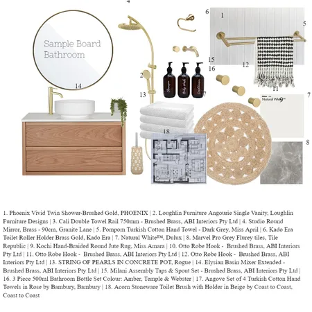 Bathroom Interior Design Mood Board by SarHemming on Style Sourcebook