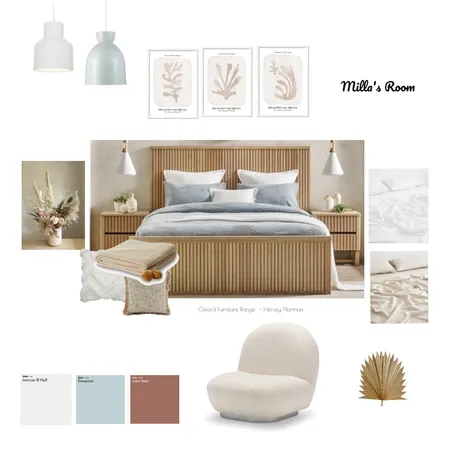 Milla's Room Interior Design Mood Board by blackmortar on Style Sourcebook