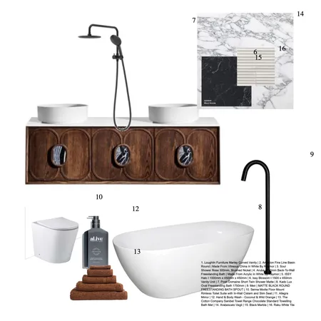 Bathroom Interior Design Mood Board by The Hallmark, Abbey Hall Interiors on Style Sourcebook