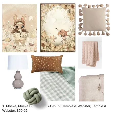 Eden's Room Interior Design Mood Board by CHLOEGRACE on Style Sourcebook