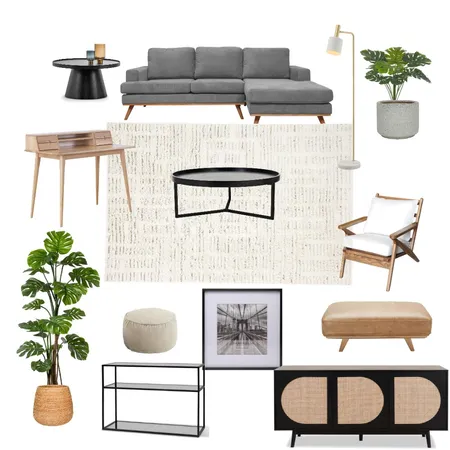 Living room black metal Interior Design Mood Board by lauzisee on Style Sourcebook