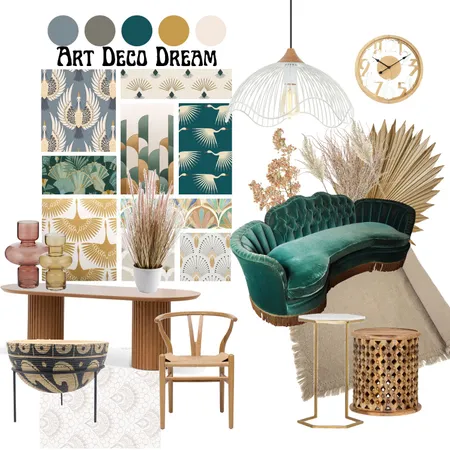 Moodboard Art Deco Interior Design Mood Board by wincie on Style Sourcebook