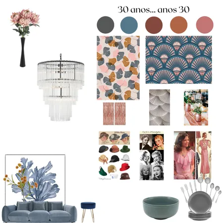 Anos 30 Interior Design Mood Board by Graziele on Style Sourcebook