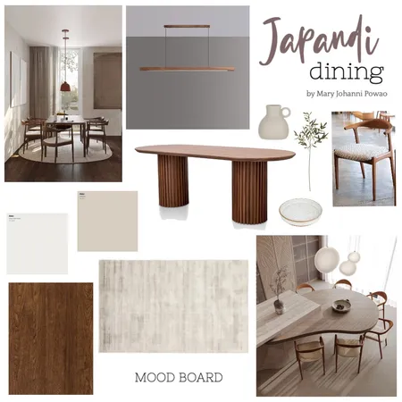 Japandi Dining Interior Design Mood Board by Mary Johanni on Style Sourcebook