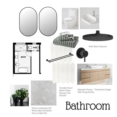 LM Bath Interior Design Mood Board by Boutique Yellow Interior Decoration & Design on Style Sourcebook