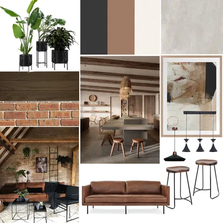 Modern Industrial Interior Design Mood Board by nattoneill on Style Sourcebook