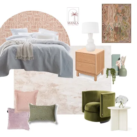 Guest Bedroom Interior Design Mood Board by Manea Interior Design & Styling on Style Sourcebook