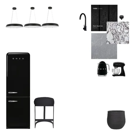 Black Kitchen Interior Design Mood Board by Gregorian on Style Sourcebook