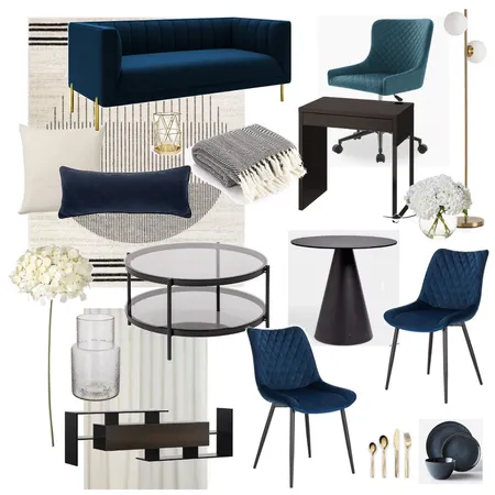 Blue theme 250 City Road - 3 bed Interior Design Mood Board by Lovenana on Style Sourcebook