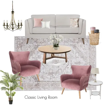 Classic Living Room Interior Design Mood Board by darralyn@thecalminterior.com.au on Style Sourcebook