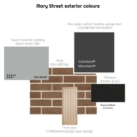 Mary St exterior colours Interior Design Mood Board by Charrison on Style Sourcebook