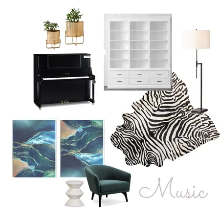 Music Interior Design Mood Board by Boutique Yellow Interior Decoration & Design on Style Sourcebook