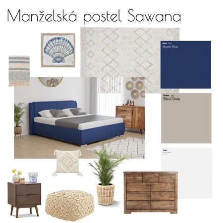 Manželská postel Vario Sawana Interior Design Mood Board by veronika.mozna on Style Sourcebook