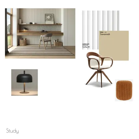 Japandi Study Interior Design Mood Board by Nompi on Style Sourcebook