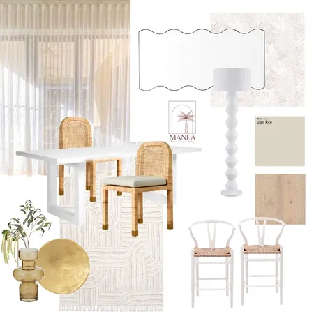 Coastal Dining Interior Design Mood Board by Manea Interior Design & Styling on Style Sourcebook