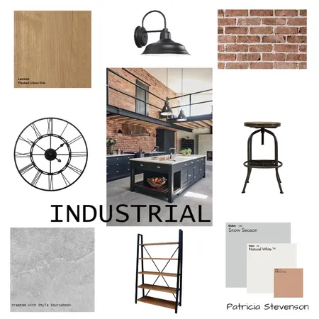 Industrial Style Interior Design Mood Board by Tricia Stevenson on Style Sourcebook