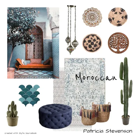 Morrocan Style Interior Design Mood Board by Tricia Stevenson on Style Sourcebook