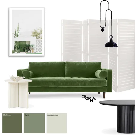 Green Living Room Interior Design Mood Board by Formery | Architect & Interior Designer Melbourne on Style Sourcebook