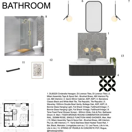 MODULE 9 BATHROOM Interior Design Mood Board by Deborah Anulika on Style Sourcebook