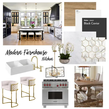 Modern Farmhouse Kitchen Interior Design Mood Board by BellaDonnaDesigns on Style Sourcebook