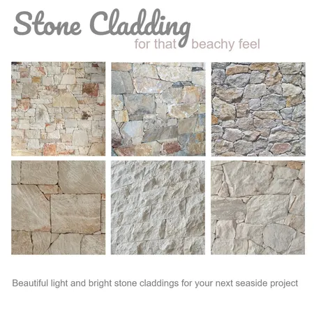 Stone Cladding for that Beachy Feel Interior Design Mood Board by HAUS COLLECTIVE on Style Sourcebook
