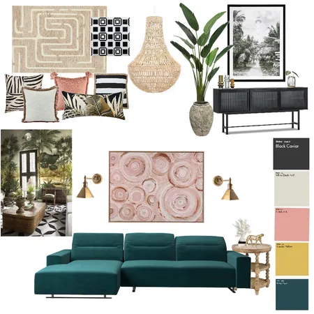 Art Deco tropical fusion Interior Design Mood Board by StudioMac on Style Sourcebook