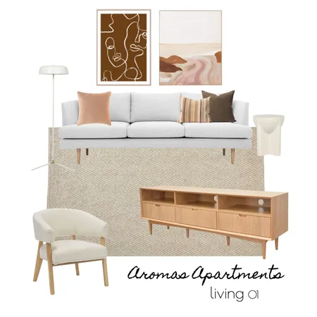 aromas apartments - living 01 Interior Design Mood Board by lydiamaskiell on Style Sourcebook