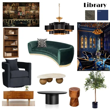 T Marqui Library Interior Design Mood Board by thouse on Style Sourcebook