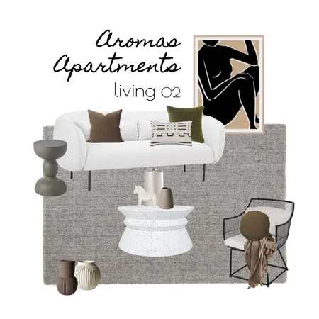 aromas apartments - living 02 Interior Design Mood Board by lydiamaskiell on Style Sourcebook