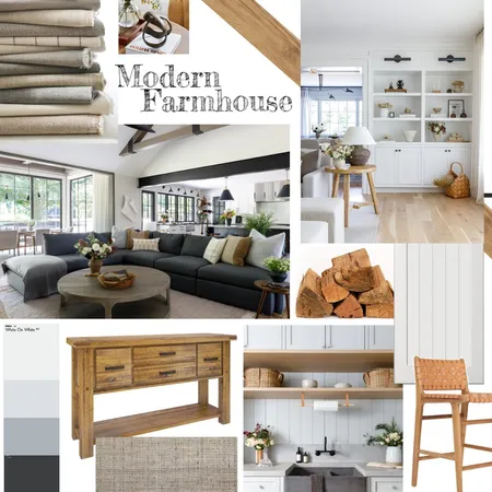 IDI - Module 3 -Part A -Board 2 -Modern Farmhouse Interior Design Mood Board by Thirteen_Interiors on Style Sourcebook