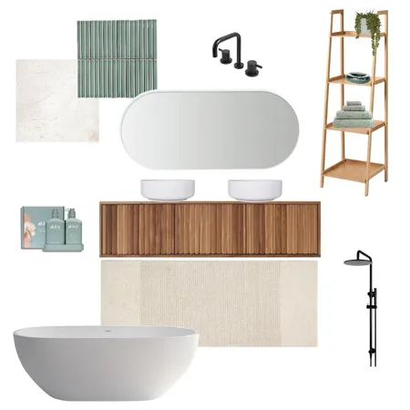 sage green bathroom Interior Design Mood Board by Suite.Minded on Style Sourcebook