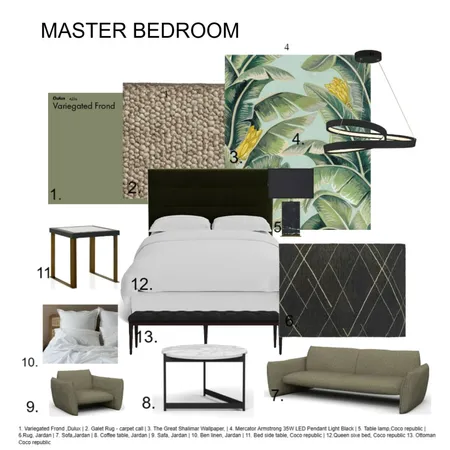 MASTER BEDROOM Interior Design Mood Board by Shuiying on Style Sourcebook