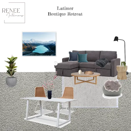 Latimer Boutique Retreat Living space Interior Design Mood Board by Renee Interiors on Style Sourcebook