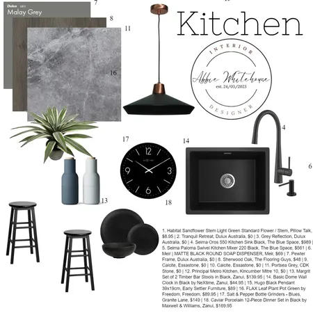 kitchen Interior Design Mood Board by abbie1234556778 on Style Sourcebook