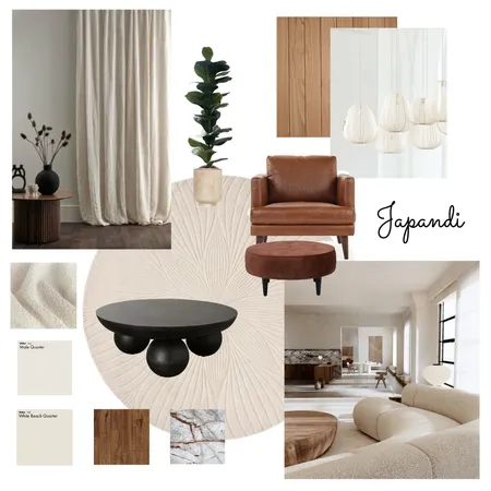 Cozy Japandi living room Interior Design Mood Board by Lajla on Style Sourcebook