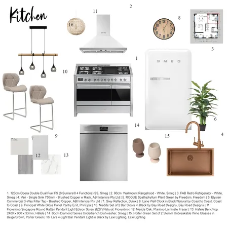 Kitchen final Interior Design Mood Board by Indiana Interiors on Style Sourcebook