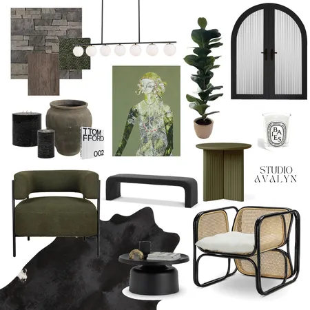 Dark Autumn Interior Design Mood Board by AVALYN HOUSE on Style Sourcebook