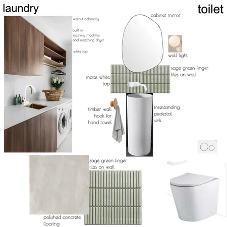 laundry and toilet Interior Design Mood Board by GJH on Style Sourcebook