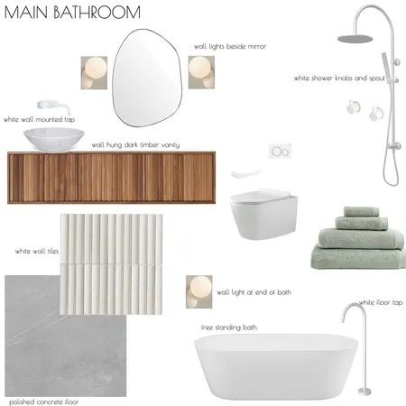 main bathroom Interior Design Mood Board by GJH on Style Sourcebook