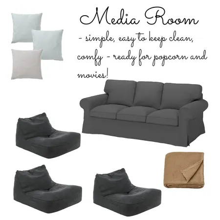 Media Room Interior Design Mood Board by LaraMcc on Style Sourcebook