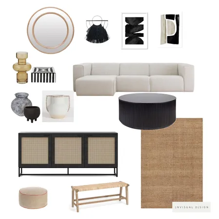 B's Living room Interior Design Mood Board by envisual design on Style Sourcebook