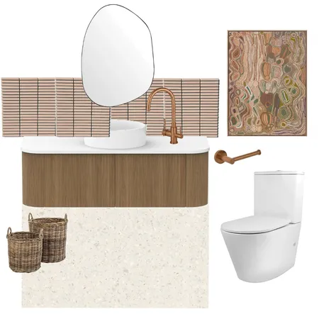 Organic Toilet Interior Design Mood Board by Uniqness Design on Style Sourcebook