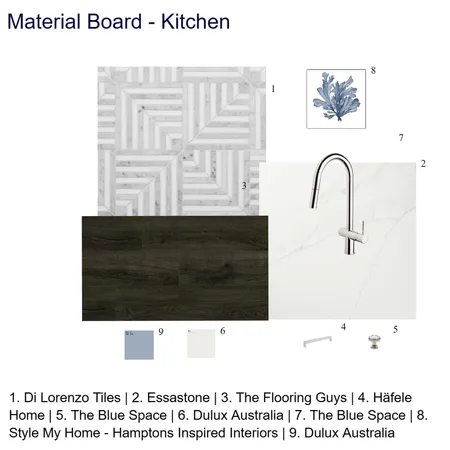 material board kitchen Interior Design Mood Board by Iman Sawan on Style Sourcebook