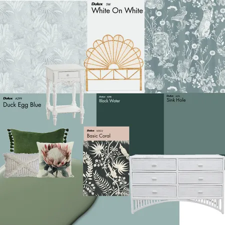 Duck Egg Blue / Hornet Green Interior Design Mood Board by MrsLofty on Style Sourcebook