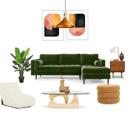 mid century lounge Interior Design Mood Board by sara on Style Sourcebook