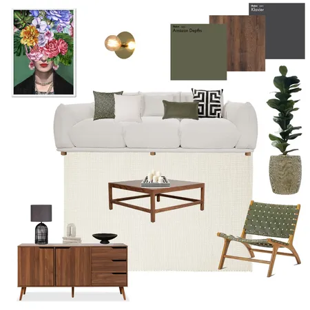 Earthy Contemporary Living Room Interior Design Mood Board by Suite.Minded on Style Sourcebook