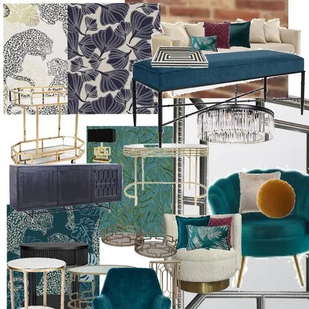 art deco lounge Interior Design Mood Board by Colette on Style Sourcebook